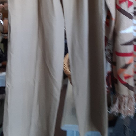 GIORGIO ARMANI KAIKI TAUPE MAN TAILORED PANTS WOMAN'S 29" WAIST SILK - Picture 6 of 6